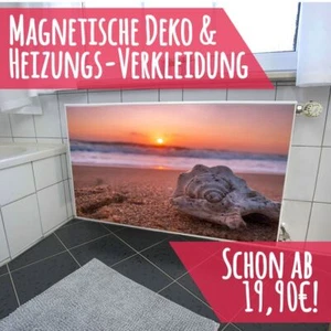 Magnet Heizkörperverkleidung Heizkörperabdeckung Heizung Schutz Motiv Muschel - Bild 1 von 5