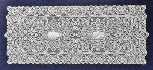 Lace Table Runner White 14.5" x 35.5" Artistry Diningroom Livingroom Bedroom - Picture 1 of 3