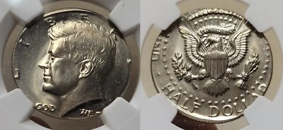 Kennedy Half 50c Struck on Washington Quarter Planchet 25c (5.7g) ERROR NGC MS64 - Image 1 of 4