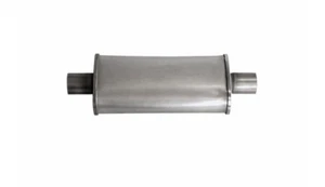 Universal Car Muffler Center/Center 2.25" 5"x 3" Oval 12" Long Glass Packed - Picture 1 of 1