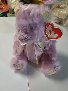 TY Attic Bear SOPHIA Orchid Pink Satin Paws Upturned Face Jointed 8" - Picture 1 of 10
