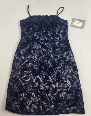 Vestido VINTAGE Alyn Paige para mujer talla 11/12 azul marino sin mangas hecho en EE. UU. $49 damas Foto 1 de 4