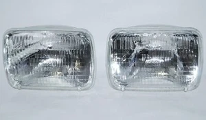7X6 Halogen Sealed Beam Hi / Low Beam Glass Headlights Headlamp Light Bulbs Pair - Picture 1 of 2