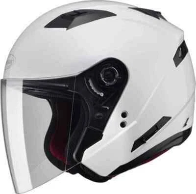 Casco de motocicleta GMax OF77 cara abierta Street Touring blanco perla 72-4744XS HB Foto 1 de 2