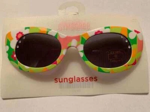 Gymboree Spring Fun Pink Green Floral Sunglasses Sz 4-8 NWT - Picture 1 of 1