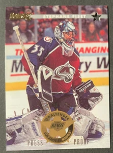 Stephane FISET 1996-97 Donruss Press Proof /2000 #186 Los Angeles Kings - Picture 1 of 2