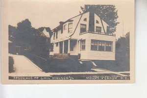 Postal foto real residencia de Emil Nielson Jr Mount Vernon NY - Imagen 1 de 1