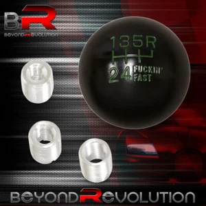 For Mazda F'Ing Fast 2" 4OZ Round Ball Type Hand Lever Selector Shift Knob Green - Picture 1 of 3