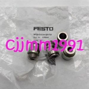 10PCS new nickel-plated brass quick insert NPQH-D-G14-Q8-P10 578342 #D1 - Bild 1 von 4