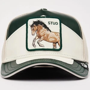 Goorin Bros Animal Farm Trucker Baseball Snapback Hat Cap Moto Stud Horse Green - Picture 1 of 4