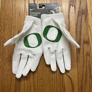 Nike Oregon Ducks PE Team Issued Superbad Football Gloves Size 2XL FN5591-145 - Picture 1 of 6