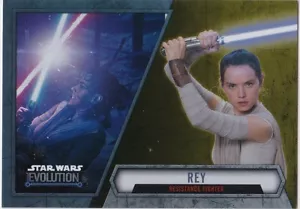 STAR WARS 2016 TOPPS EVOLUTION GOLD PARALLEL INSERT #91 DAISY RIDLEY REY 37/50 - Picture 1 of 2