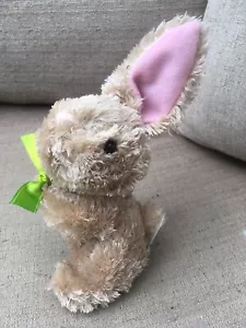 SOFT CUDDLY BUNNY WITH BOW - Picture 1 of 3