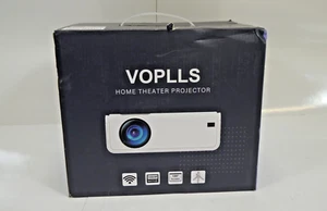 VOPLLS Home Theater Projector, WIFI, 1080P w/ 100in Screen - Picture 1 of 7