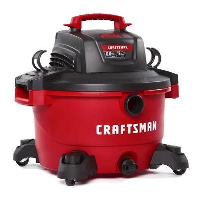 Aspiradora CRAFTSMAN 12 gal con cable húmeda/seca 10,5 amperios 120 V 6 HP CMXEVBE17594 Foto 1 de 4