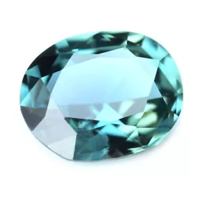 Certified Natural Unheated Teal Sapphire 0.64ct SI Madagascar Rose Cut Oval - Picture 1 of 2