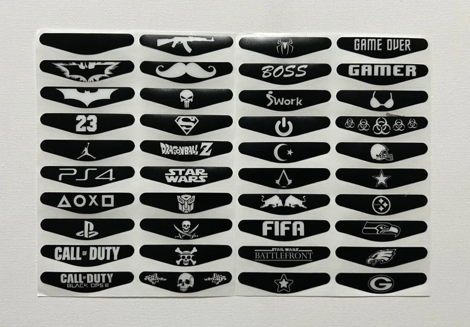 Sony Playstation PS4 Controller Gaming LED Lightbar Aufkleber Sticker Mod NEU - Bild 1 von 1