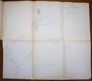 1852 US Coast Survey 58 Faltkarten USA West- und Ostküste seltene Sammlung - Bild 1 von 24