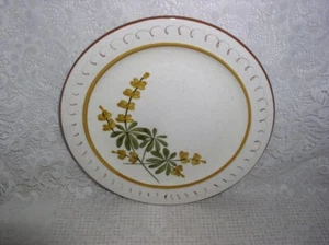 Plato de postre ensalada flor dorada cerámica Stangl excelente estado - Imagen 1 de 3