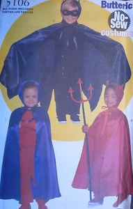 Butterick Pattern 5106 Boys NO SEW Devil Hero Costume - Bild 1 von 1