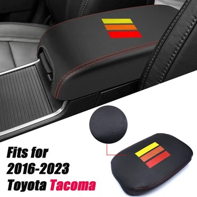 Cubiertas de tapa de reposabrazos de consola central de coche aptas para Toyota Tacoma 2017-2022 Foto 1 de 4