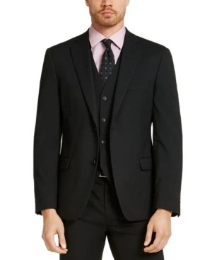 Alfani Mens Slim fit Suit Jacket Blazer 38 L Black Solid Stretch - Image 1 of 4