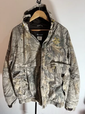 Realtree Vintage Camo Hooded Jacket Workwear, Size M - Image 1 of 4
