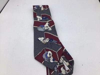 Corbata de computadora vintage Snoopy Peanuts años 90 100 % poliéster Is It Friday K4 Foto 1 de 3