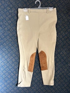 TAILORED SPORTSMAN Ladies *BREECHES *Sz 30x21 1/2 Beige Made in USA VGC - Picture 1 of 3