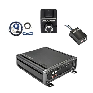 Kicker CXA800.1 800 Watt Mono Amplifier w/Kit, Dual Bass Remote,Stereo Converter - Picture 1 of 5