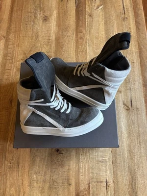Rick Owen’s Suede Geobasket 40.5 - Image 1 of 4