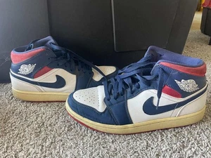 Nike Air Jordan 1 Mid SE USA Men’s Size 9 852542-104 - Picture 1 of 9