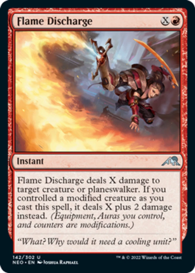x1 Flame Discharge - Kamigawa: Neon Dynasty - NM - MTG - Image 1 of 1