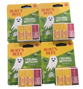 Burt’s Bees Feeling Witchy Halloween 3 Mini Balsame Set 4 Stück Dahlien Bienenwachs - Bild 1 von 5