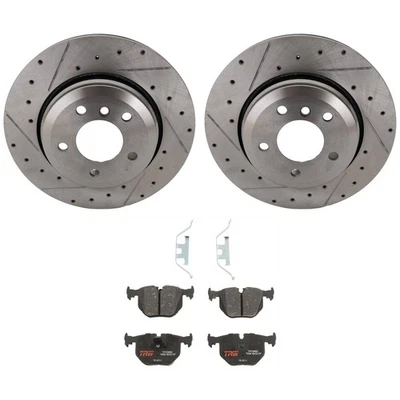 TRW KIT-070624-216 Brake Disc and Pad Kits 2-Wheel Set Rear for 330 E46 3 Series - Image 1 of 4