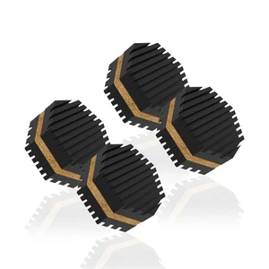 Set Sound Isolation Pads Cork Pads for Turntables to Reduce Vibration & Skipping - Picture 1 of 10