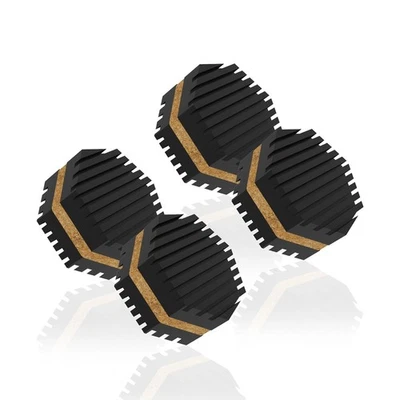 Juego de almohadillas de aislamiento acústico almohadillas de corcho para tocadiscos para reducir vibraciones y saltos Foto 1 de 4