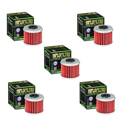 Hiflofiltro HF116 Oil Filter 5 Pack Honda CRF150R 250R 450R CRF450X & Husqvarna - Image 1 of 2