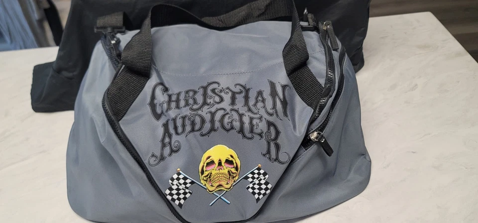 Christian Audigier Duffle Bag 20"x9"x12" Y2K - Image 1 of 4