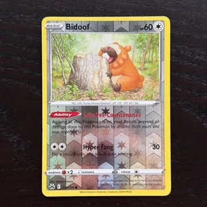 Bidoof 111/159 Pokemon Crown Zenith Sword & Shield Reverse Holo Common NM - Picture 1 of 2