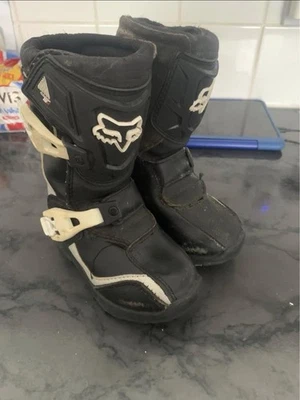 FOX COMP 5k PeeWee Youth Kids Child’s Motocross MX Boots - UK 9, EU 27.5 - Image 1 of 4