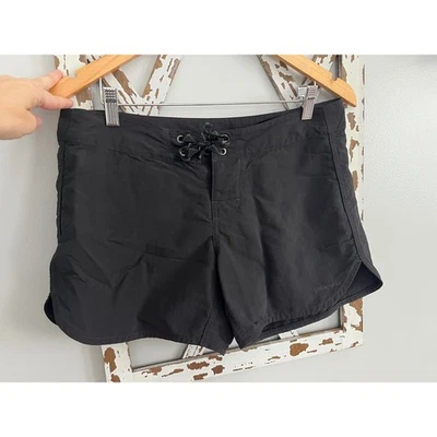 Pantalones Cortos Patagonia Wavefarer Para Mujer Negro Bolsillo Nylon Cortos Talla 6 Foto 1 de 4