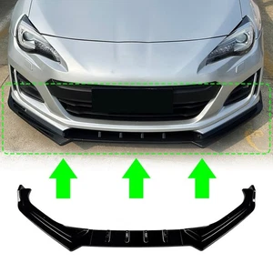 Car Front Bumper Lip Spoiler Splitter Gloss Black For For Subaru BRZ 2017-2020 - Picture 1 of 6