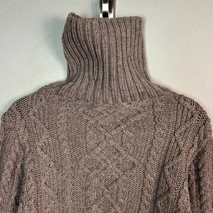 Suéter Paul James Para Hombre Grande Pescador Cable Tejido Inglaterra Lana Cuello Alto Aran - Imagen 1 de 10