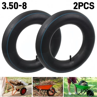 2x Schläuche 3,50-8 Luftschlauch 3,50x8 Schlauch 350-8 für Reifen 3.50-8 TR13 GV - Bild 1 von 4