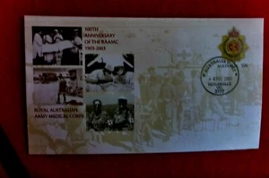 2003 ROYAL AUST MEDICAL CORPS 100TH ANNIV PSE AUST POST HEALESVILLE DATE STAMP - Picture 1 of 1