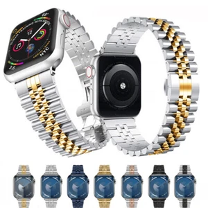Metallarmband für Apple Watch Series 9 8 7 6 5 4 Ultra 49mm 38-45mm Edelstahlarmband - Bild 1 von 29