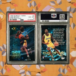 KOBE BRYANT 1996/97 SKYBOX E-X2000 #3 RC ROOKIE STAR DATE LAKERS PSA 8 MINT - Picture 1 of 2