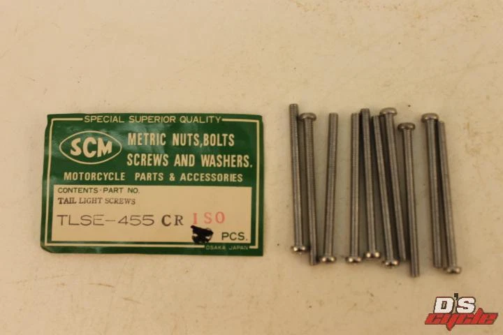 HONDA CB350 CB360 CB550 CB750 GL1000 TAIL LENS LIGHT SCREWS 4 x 55mm -10 screws - Image 1 of 1