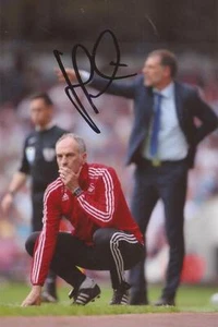 FOTO DE ACCIÓN 6x4 firmada por SWANSEA: FRANCESCO GUIDOLIN + CERTIFICADO DE AUTENTICIDAD - Imagen 1 de 1
